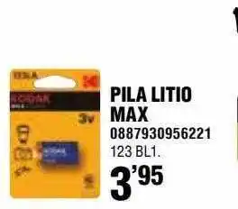 Optimus Pila Litio Max oferta