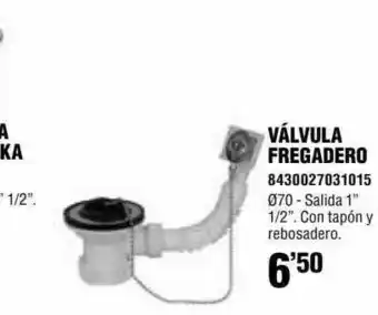 Optimus Válvula Fregadero oferta