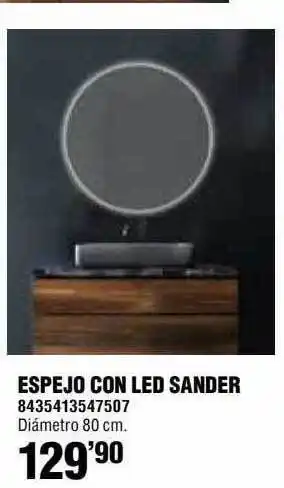 Optimus Espejo Con Led Sander oferta