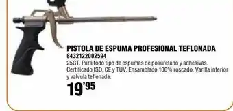 Optimus Pistola De Espuma Profesional Teflonada oferta