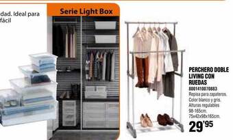 Optimus Perchero Doble Living Con Ruedas oferta