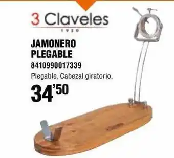 Optimus Jamonero Plegable 3 Claveles oferta