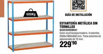Optimus Estantería Metálica Sin Tornillos oferta