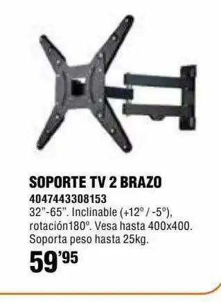 Optimus Soporte Tv 2 Brazo oferta