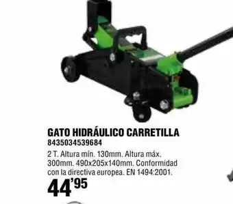 Optimus Gato Hidráulico Carretilla oferta