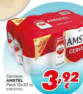 Supermercados Piedra Cerveza Amstel oferta