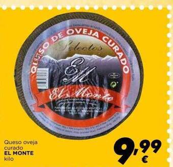 Supermercados Piedra Queso Oveja Curado El Monte oferta
