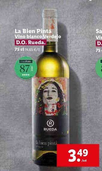 Lidl La Bien Pintá Vino Blanco Verdejo oferta