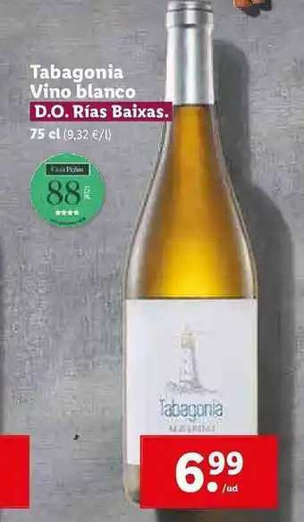 Lidl Tabagonia Vino Blanco oferta