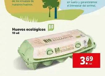 Lidl Huevos Ecolóġicos 10 Ud oferta