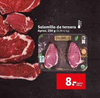 Lidl Solomillo De Ternera oferta
