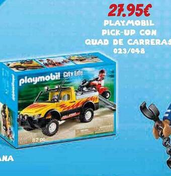 Jugueterías Nikki Playmobil Pick-up Con Quad De Carreras oferta
