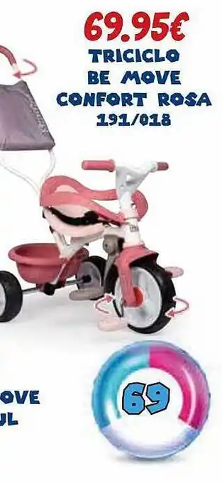 Jugueterías Nikki Triciclo Be Move Confort Rosa oferta