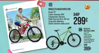 Carrefour Bicicleta Racer Mtb 290 Bicicleta Wolfbike Stripe oferta