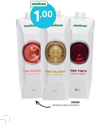 Coviran Coviran Vino Blanco Rosado O Tinto oferta