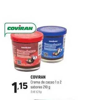 Coviran Coviran Crema De Cacao 1 O 2 Sabores oferta