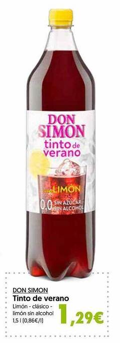 Hiper Usera Don Simon Tinto De Verano oferta