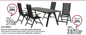 JYSK Jutlandia Mesa De Jardín Faussing + Silla Reclinable Bredsten oferta