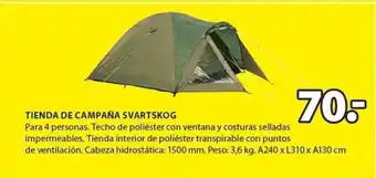 Tienda De Campaña Svartskog