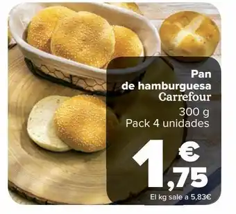 Carrefour Pan de hamburguesa carrefour oferta