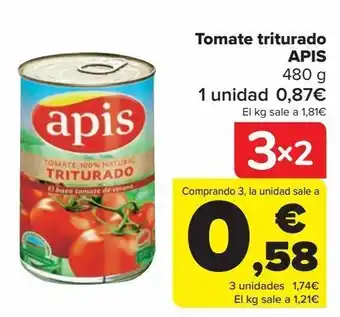 Carrefour Tomate triturado apis oferta