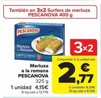Carrefour Merluza a la romana pescanova oferta