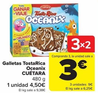 Carrefour Galletas tostarica oceanix cuétara oferta
