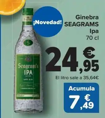 Carrefour Ginebra seagrams ipa oferta