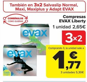 Carrefour Compresas evax liberty oferta