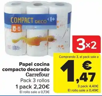 Carrefour Papel cocina compacto decorado carrefour oferta