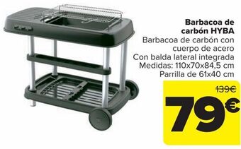 Carrefour Barbacoa de carbón hyba oferta