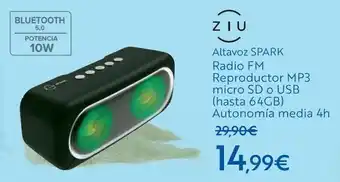 Carrefour Ziu altavoz spark oferta
