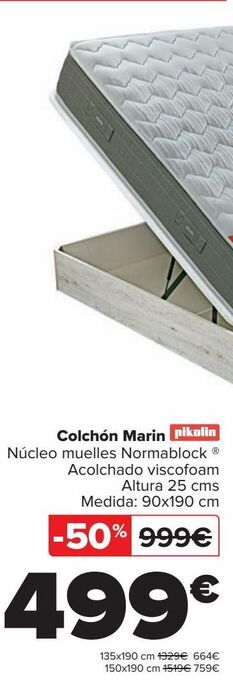 Carrefour Colchón marin pikolin oferta