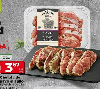 La Plaza de DIA Chuleta De Pavo Al Ajillo oferta