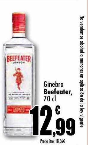 Unide Supermercados Ginebra Beefeater oferta