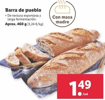 Lidl Pan de pueblo oferta