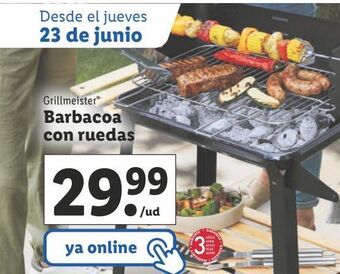 Lidl Barbacoa con ruedas oferta