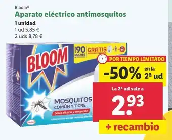 Lidl Antimosquitos eléctrico bloom oferta