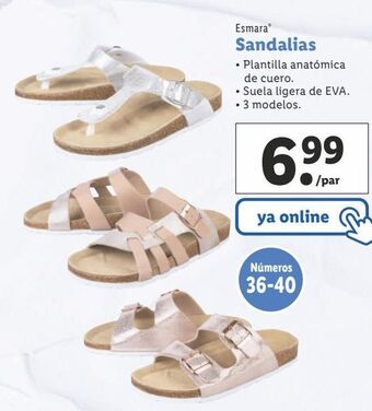 Lidl Sandalias esmara oferta