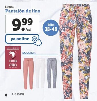 Lidl Pantalones esmara oferta