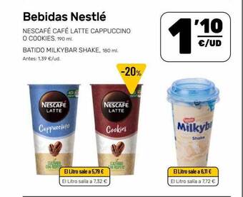 AhorraMas Bebidas Nestlé oferta