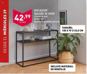 ALDI Home Creation Aparador De Metal oferta