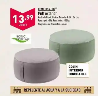 ALDI Home Creation Puff Exterior oferta