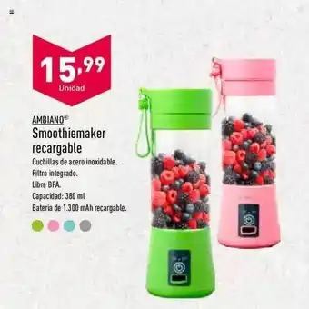 ALDI Ambiano Smothiemaker Recargable oferta