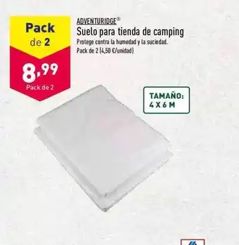 ALDI Adventuridge Suelo Para Tienda De Camping oferta
