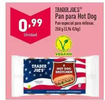 ALDI Trader Joe's Pan Para Hot Dog oferta