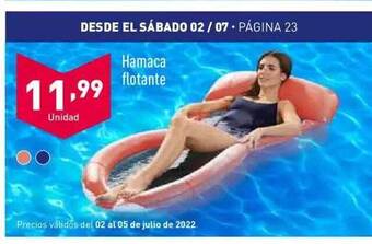 ALDI Hamaca Flotante oferta