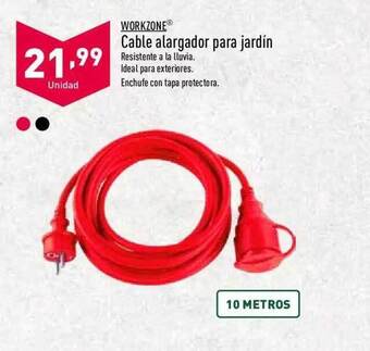ALDI Workzone Cable Alargador Para Jardín oferta