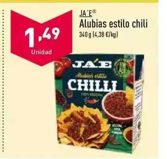 ALDI Ja'e Alubias Estilo Chili oferta