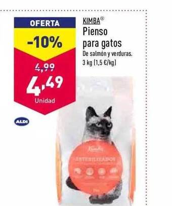 ALDI Kimba Pienso Para Gatos oferta